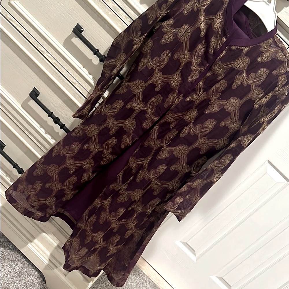 Purple and Gold Dress